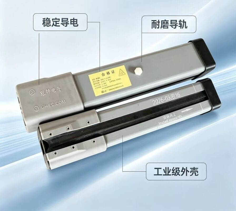 Rated Current 80A Crane Power Slide Wire with Equivalent Copper Cable Cross Section 16mm² and Rated Peak Withstand Current 6.75KA Providing Power Distribution